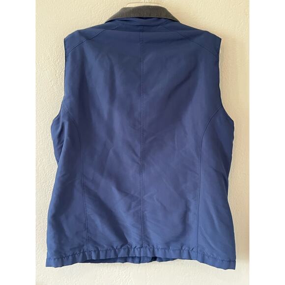 Duluth Trading Blue Fleece Lined Vest Women's Large - Picture 2 of 6